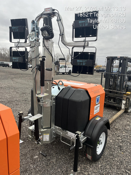 2024 Wanco WLTT-4MM4K Diesel, Deep Sea Controller, Shore Power Plug, Auto Start, (4) 350W LED Floodlights, 4kW Generator, 60 Gal Fuel Tank, 2" Ball, T3