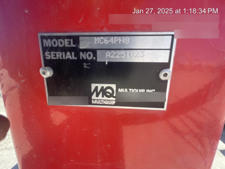 2022 MULTIQUIP MC64PH8
