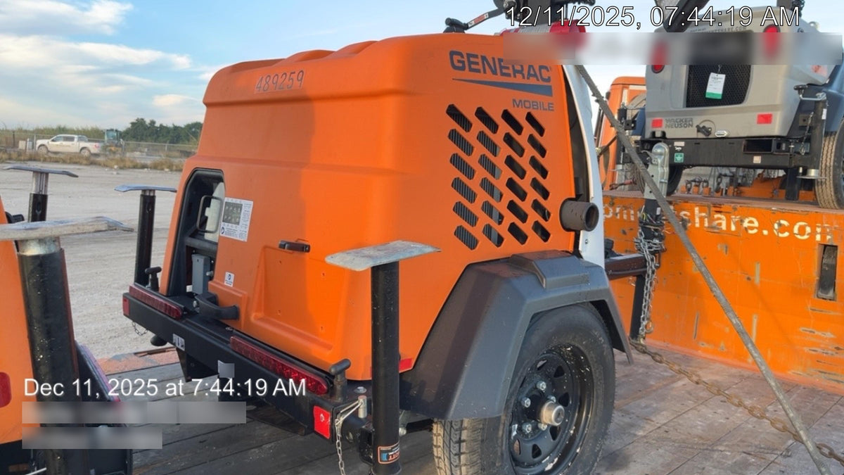 2025 Generac MLTS-4 Diesel, Mitsubishi L2E, 7.1 hp @1800 rpm, Flex Switch 120V Input, Powerzone Controller, (4) 320W LED Lights, 4kW Generator, 39.9 Gal Fuel Tank, 2" Ball, T3, ES Decals