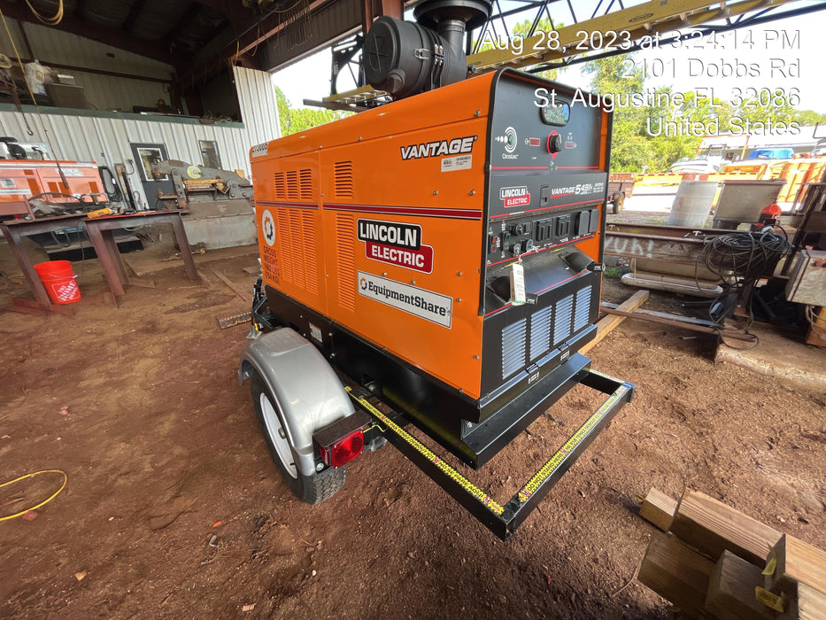 2022 Lincoln Electric Vantage 549X Crosslink Technology, Trailer Mounted, ES Decals, T3