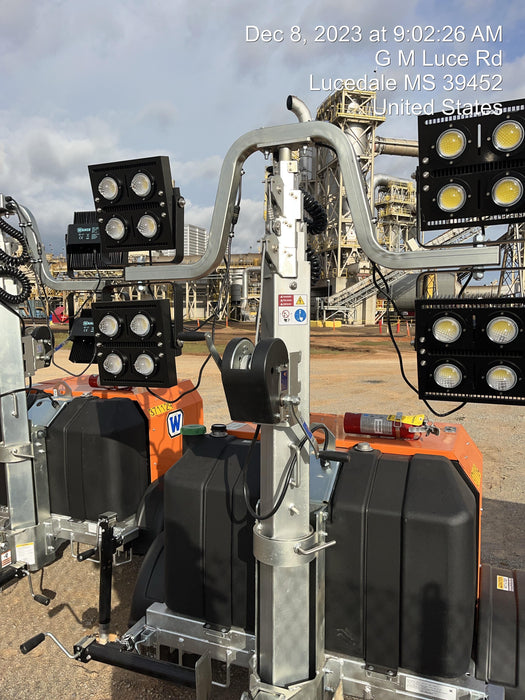 2023 Wanco WLTT-4MM4K Diesel, Deep Sea Controller, Shore Power Plug, Auto Start, (4) 350W LED Floodlights, 4kW Generator, 60 Gal Fuel Tank, 2" Ball, T3