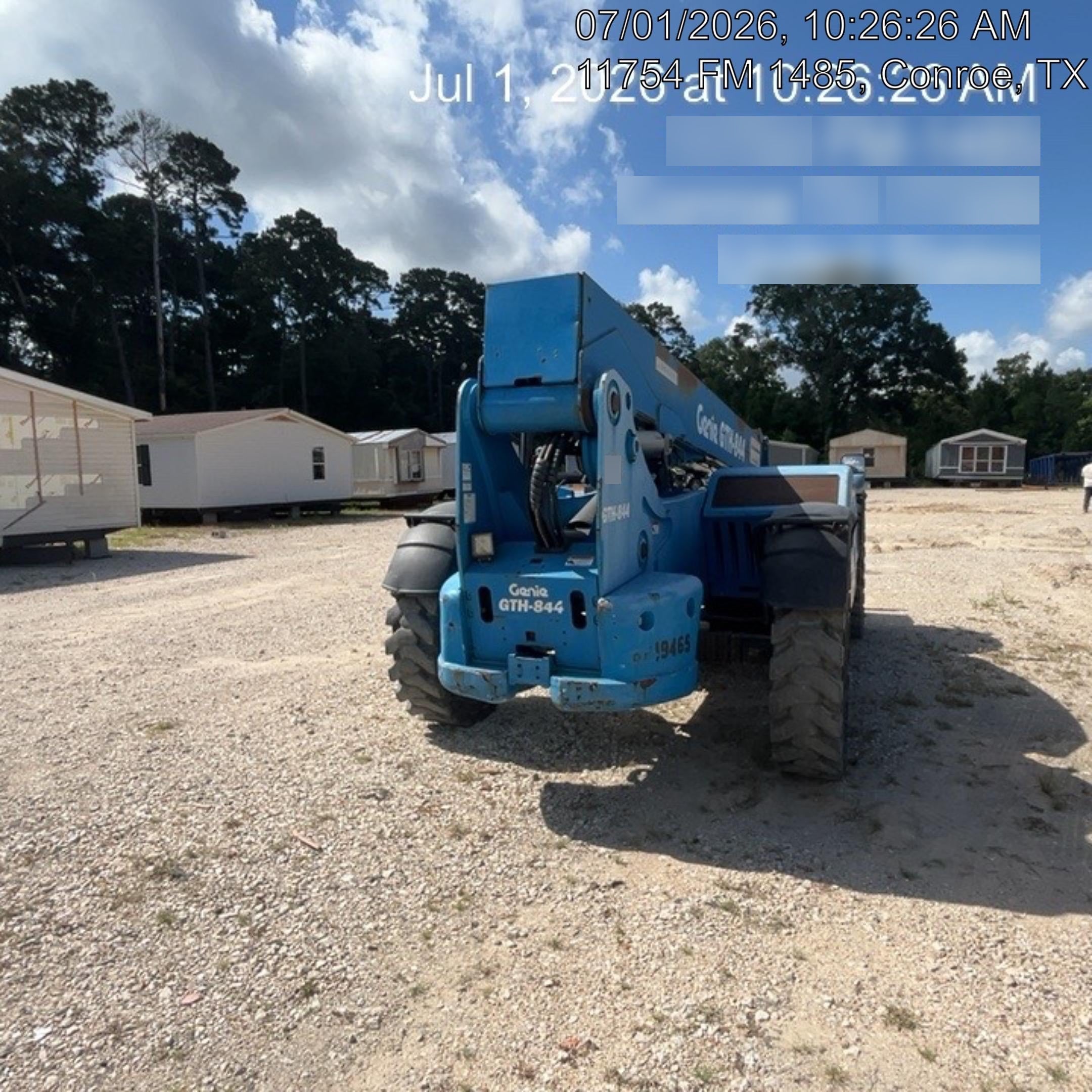 2018 Genie GTH-844 Genie GTH-844 w/ROPS, Work Lights, Solid Tires, RH Cab Mesh, Beacon, 60" Carriage and Forks