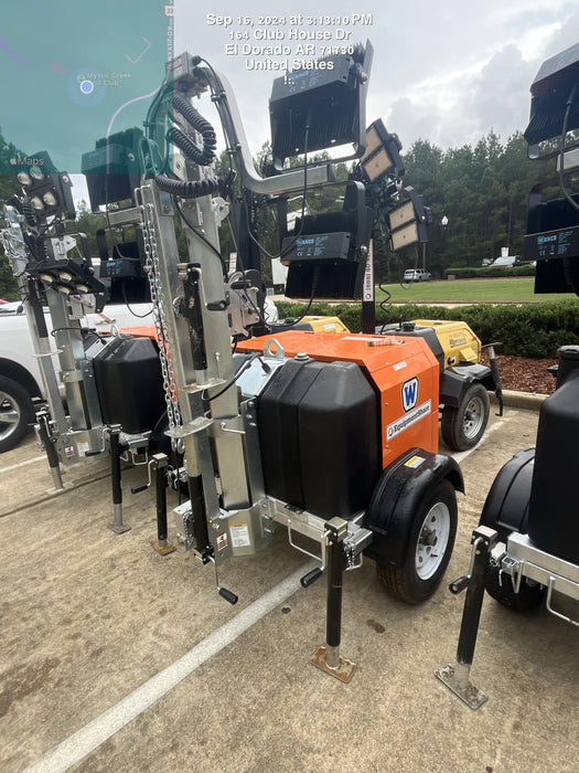 2024 Wanco WLTT-4MM4K Diesel, Deep Sea Controller, Shore Power Plug, Auto Start, (4) 350W LED Floodlights, 4kW Generator, 60 Gal Fuel Tank, 2" Ball, T3