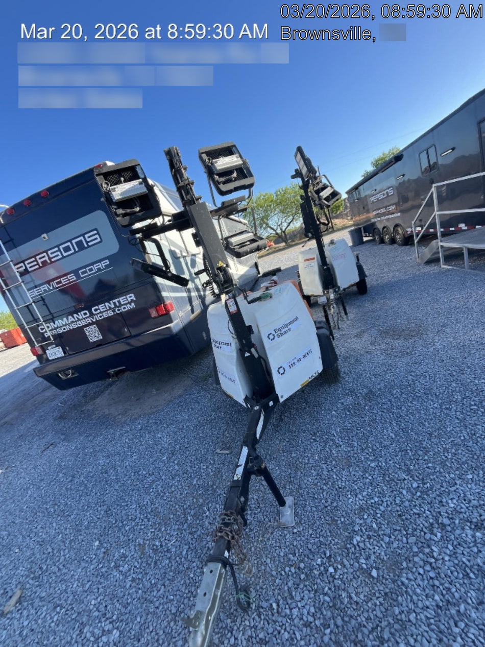 2025 Generac MLTS-4 Diesel, Mitsubishi L2E, 7.1 hp @1800 rpm, Flex Switch 120V Input, Powerzone Controller, (4) 320W LED Lights, 4kW Generator, 39.9 Gal Fuel Tank, 2" Ball, ES Decals