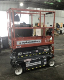 2020 Skyjack SJIII-3219 Solid NM Tires, Half height spring hinged entry gate, Dual Beacons, 800W Inverter