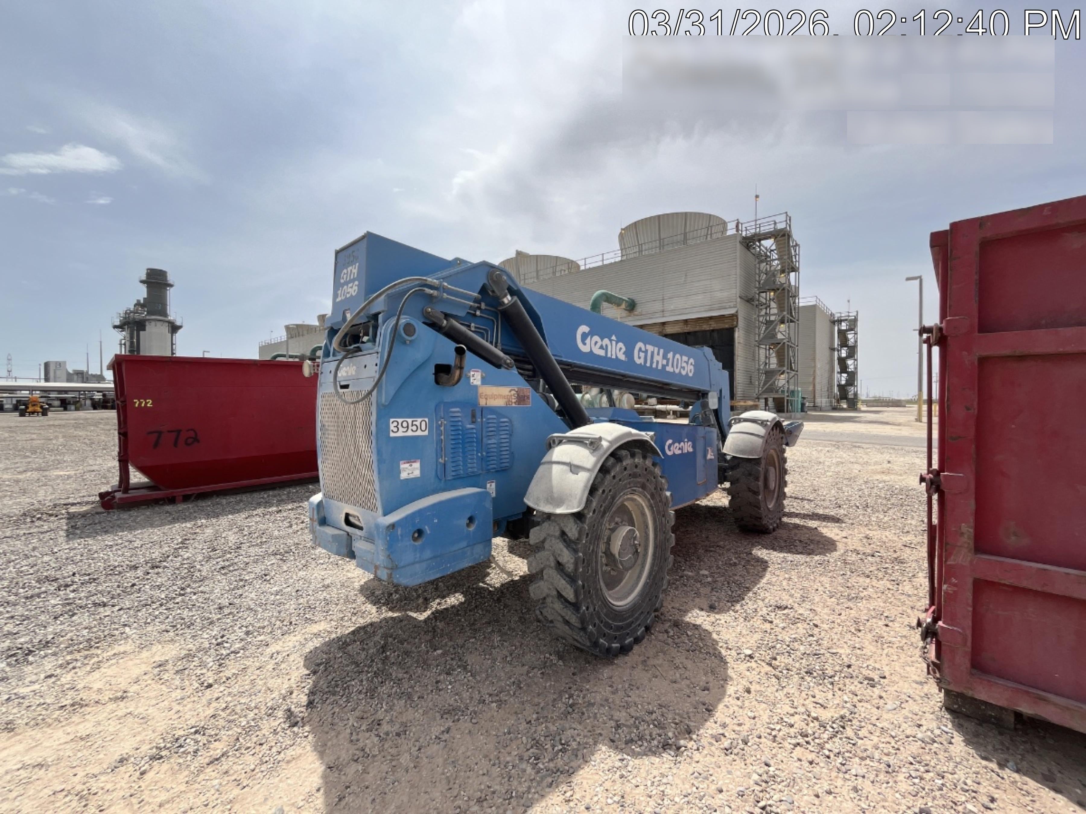 2017 Genie GTH-1056 Genie GTH1056, Solid Tires, 60" carriage, Light Kit, Open ROPS