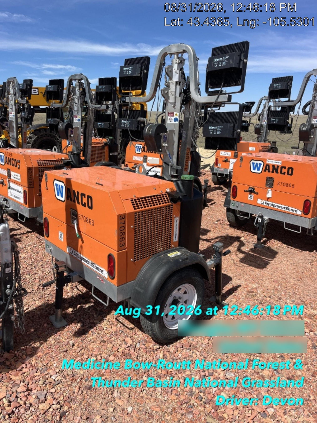 2023 Wanco WLTT-4MM4K Diesel, Deep Sea Controller, Shore Power Plug, Auto Start, (4) 350W LED Floodlights, 4kW Generator, 60 Gal Fuel Tank, 2" Ball, T3