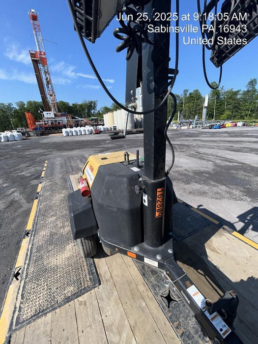 2021 Allmand NLV3GR (4) LED Light Fixture 350W, 23' Vertical Mast, 3kW Prime, Towable, Deep Sea L401, Leveling Jacks, Yanmar T4F 5.8hp