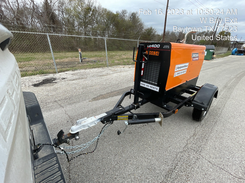 2022 Lincoln Electric LE400 Kubota V1505, Trlr, Cable Rack, Light Kit, ES Decals, T3