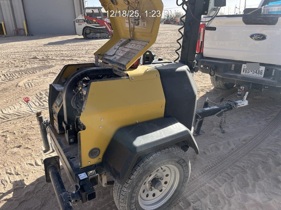 2022 Allmand NLV3GR (4) LED Light Fixture 350W, 23' Vertical Mast, 3kW Prime, Towable, Deep Sea L401, Leveling Jacks, Yanmar T4F 5.8hp