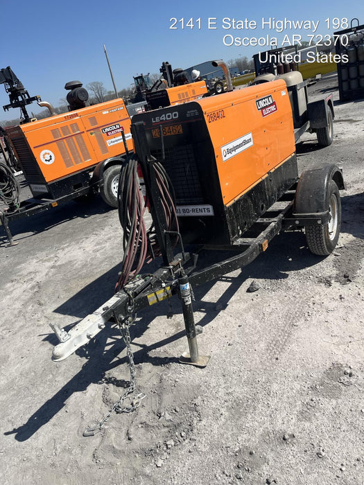 2022 Lincoln Electric LE400 Kubota V1505, Trlr, Cable Rack, Light Kit, ES Decals, T3