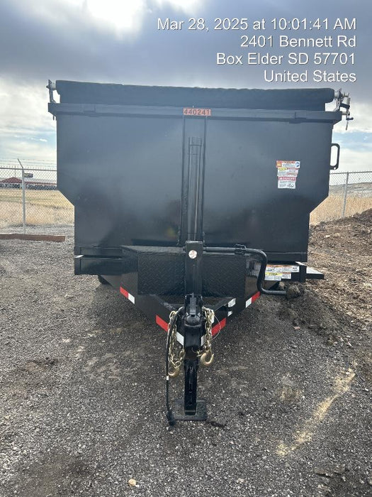 2024 TEXAS PRIDE TRAILERS 14'L x 7'W 5 Cu Yd Trunnion Hydraulic Dump