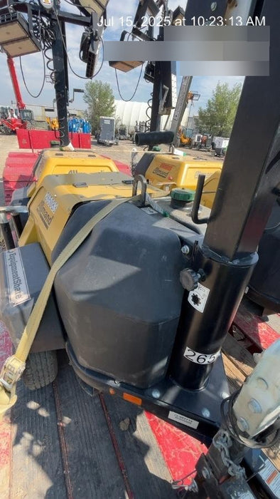 2022 Allmand NLV3GR (4) LED Light Fixture 350W, 23' Vertical Mast, 3kW Prime, Towable, ES Decals, T3