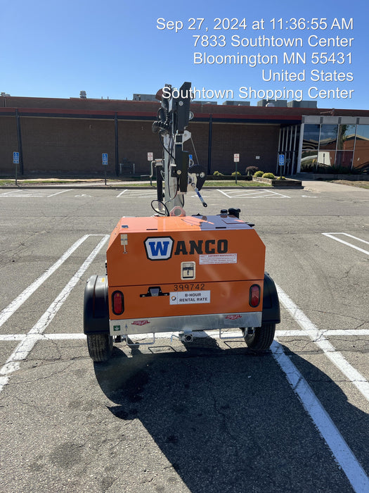 2024 Wanco WLTT-4MM4K Diesel, Deep Sea Controller, Shore Power Plug, Auto Start, (4) 350W LED Floodlights, 4kW Generator, 60 Gal Fuel Tank, 2" Ball, T3