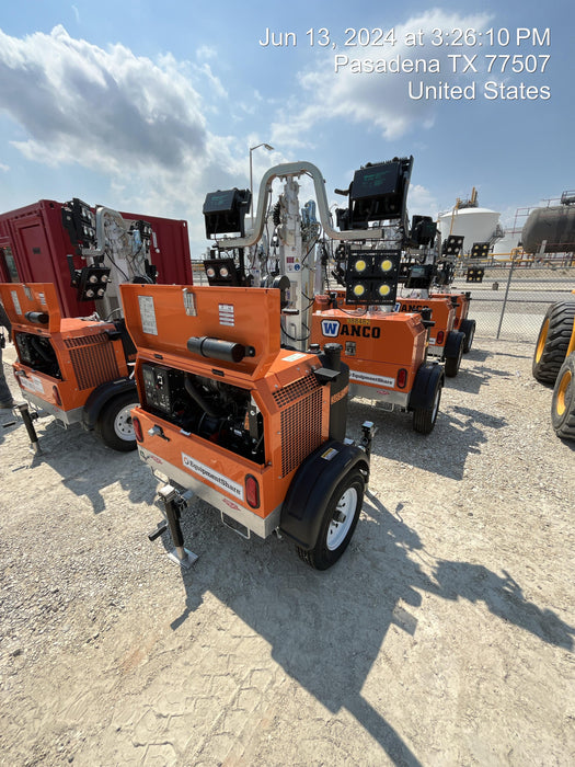 2024 Wanco WLTT-4MM4K Diesel, Deep Sea Controller, Shore Power Plug, Auto Start, (4) 350W LED Floodlights, 4kW Generator, 60 Gal Fuel Tank, 2" Ball, T3