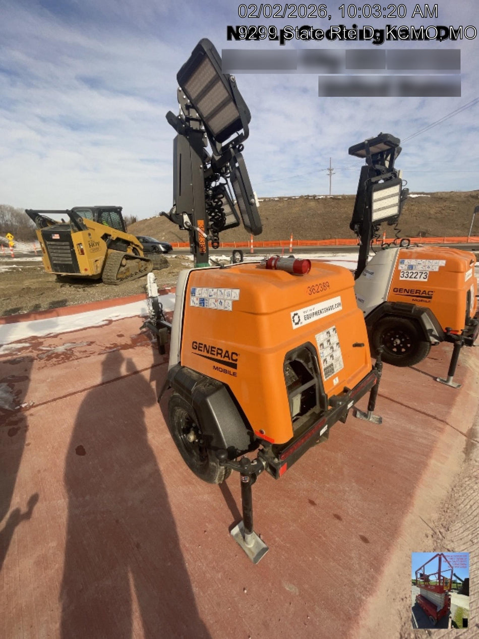 2023 Generac MLT2 Diesel, Flex Switch 120V Input, Powerzone Controller, 
(4) 320W LED Lights, 4kW Generator, 39.9 Gal Fuel Tank, 2" Ball, T3