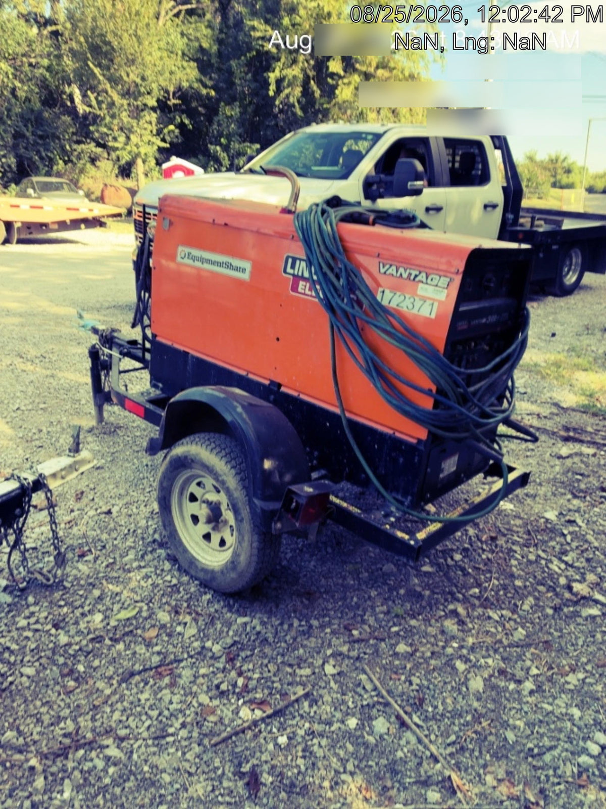 2021 Lincoln Electric Vantage 322 Vantage 322 Ready Pak 3 w/ Decals, ORANGE (includes trailer, cable rack, fender light kit) NO Telematics