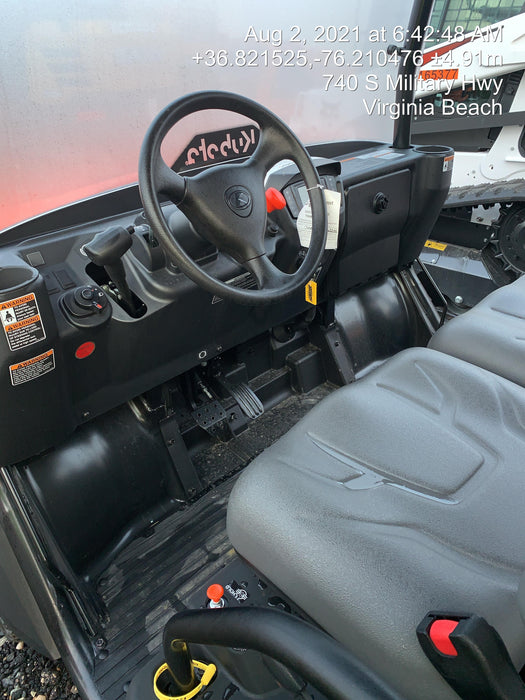 2021 Kubota RTV-X1140W-H Plastic Canopy, Windshield Acrylic Clear, LED Strobe Light, Wire Harness Kit, Back up Alarm