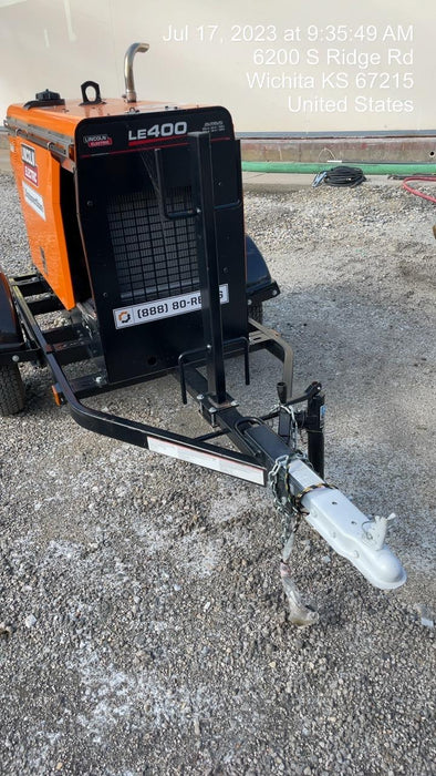 2022 Lincoln Electric LE400 Kubota V1505, Trlr, Cable Rack, Light Kit, ES Decals, T3