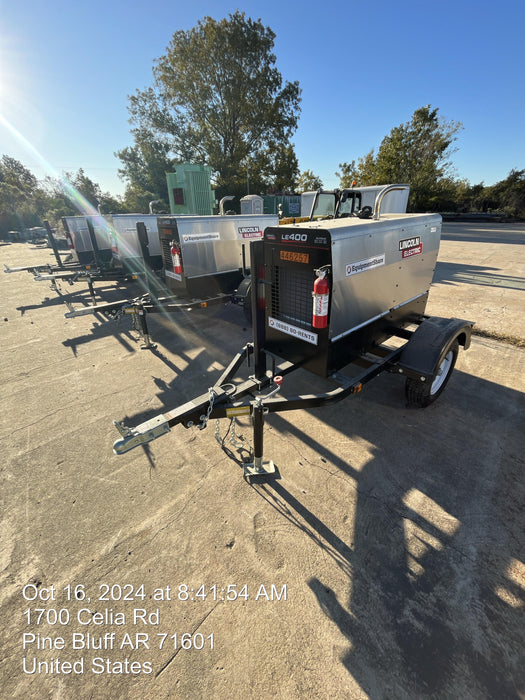 2024 Lincoln Electric LE400 Kubota V1505, Trlr, Cable Rack, Light Kit, ES Decals, T3