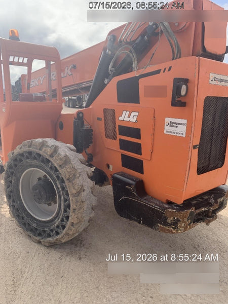 2018 Skytrak 10054 Skytrak 10054 10K Telehandler w/Open ROPS Solid Tires, LED Work Lights, Rotating Beacon, 60" Carriage/60" Forks