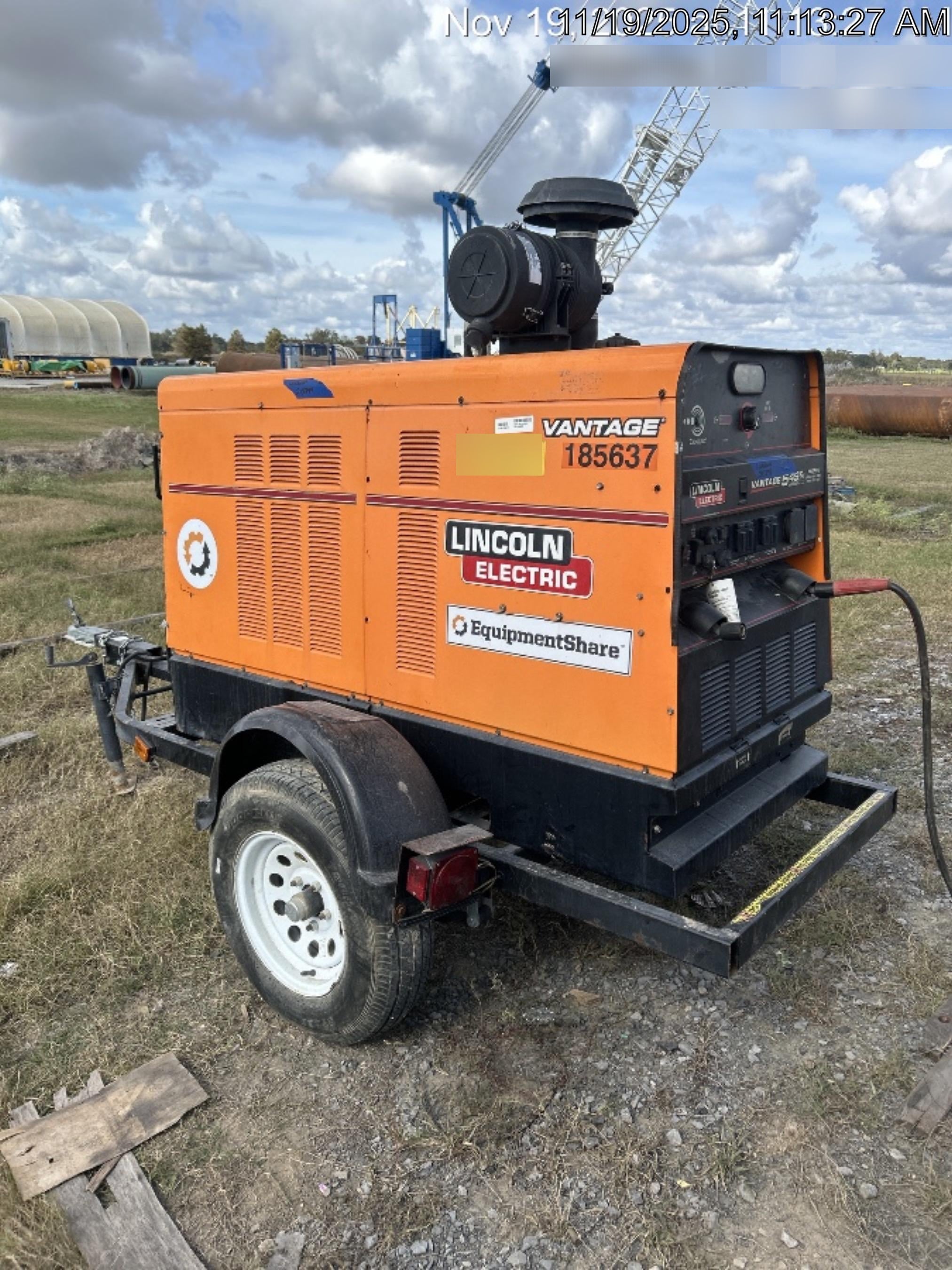 2021 Lincoln Electric Vantage 549X Ready Pak 3, ORANGE (includes trailer, cable rack, fender light kit)