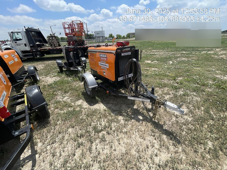 2022 Lincoln Electric LE400 Kubota V1505, Trlr, Cable Rack, Light Kit, ES Decals, T3