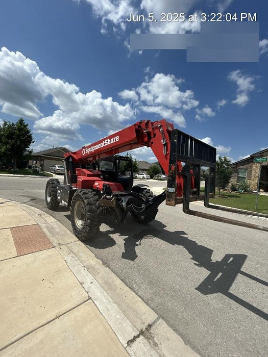 2019 Manitou MTA10055 Canopy, 120 HP, Solid Tires, Work Lights, Lift Hook, Auxiliary Hydraulics w/66" Carriage and 60" Forks