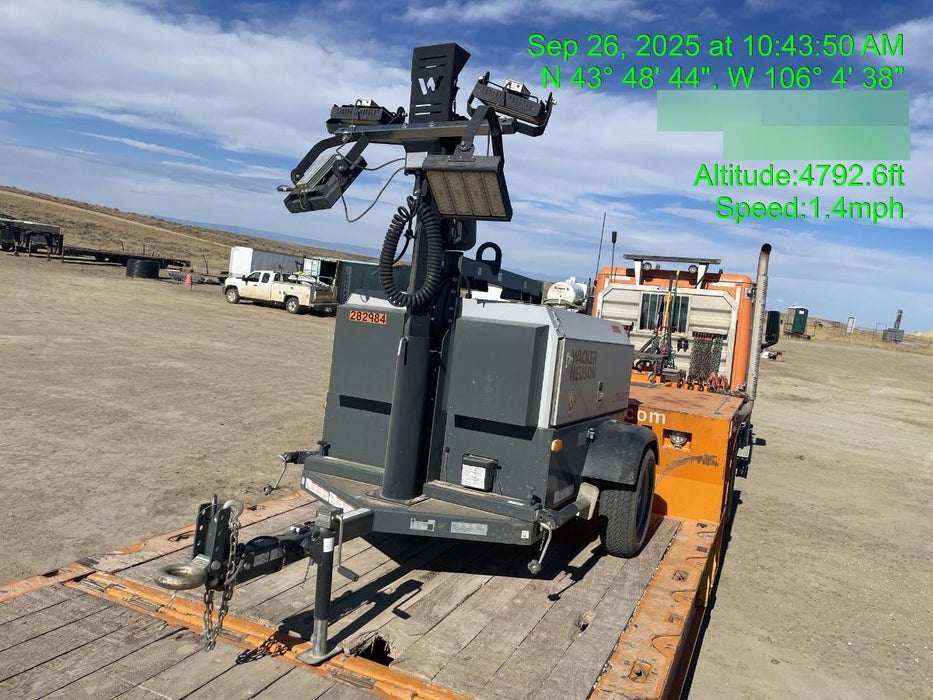 2022 Wacker Neuson LTW20Z1 Isuzu Dsl. Engine, 23' Mast, (4) 300W LED Lights, CWK, Programmable Dawn to Dusk, 360 Deg. Rotation, 57 Gal. Tank, Trailer Mounted