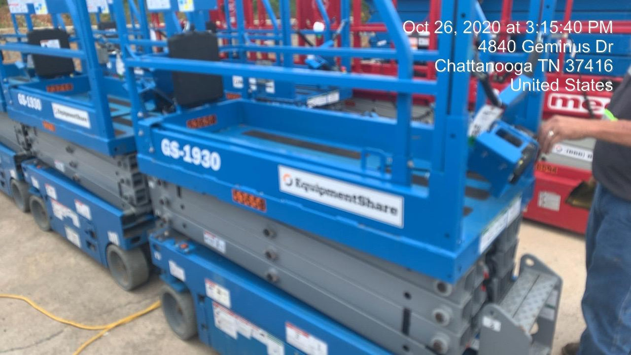 2019 Genie GS-1930 Fixed Rails with Chain Entry