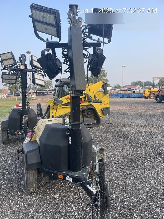 2022 Allmand NLV3GR (4) LED Light Fixture 350W, 23' Vertical Mast, 3kW Prime, Towable, Deep Sea L401, Leveling Jacks, Yanmar T4F 5.8hp