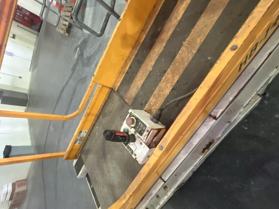 Custom Equipment HB-1430 Hy-Brid Scissor Lift
Platform capacity up to 670 lbs
Working height up to 20 ft
Weighs under 1,700 lbs
Non-marking wheels