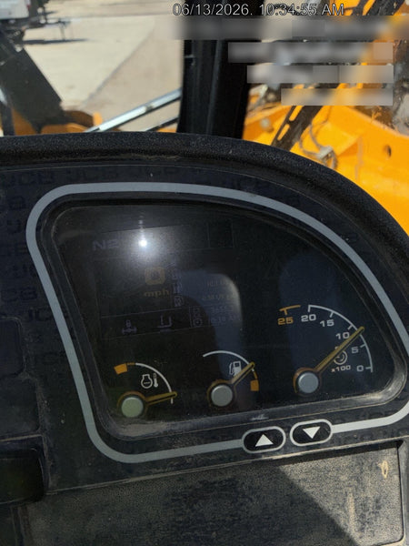 2020 JCB 510-56 Cab/Heat/Air, 74 HP, Solid Tires, STD Worklight, Beacon, Aux Hydraulics, Lifting Eye, Back up Alarm w/66" Carriage/60" Forks