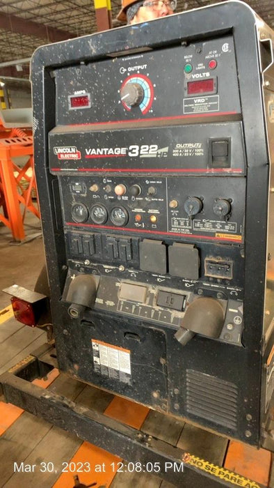 2021 Lincoln Electric Vantage 322 Vantage 322 Ready Pak 3 w/ Decals, ORANGE (includes trailer, cable rack, fender light kit) NO Telematics