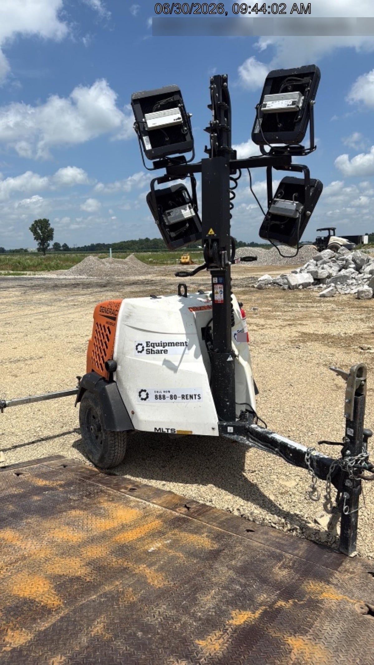 2024 Generac MLT2 Diesel, Flex Switch 120V Input, Powerzone Controller, 
(4) 320W LED Lights, 4kW Generator, 39.9 Gal Fuel Tank, 2" Ball, T3