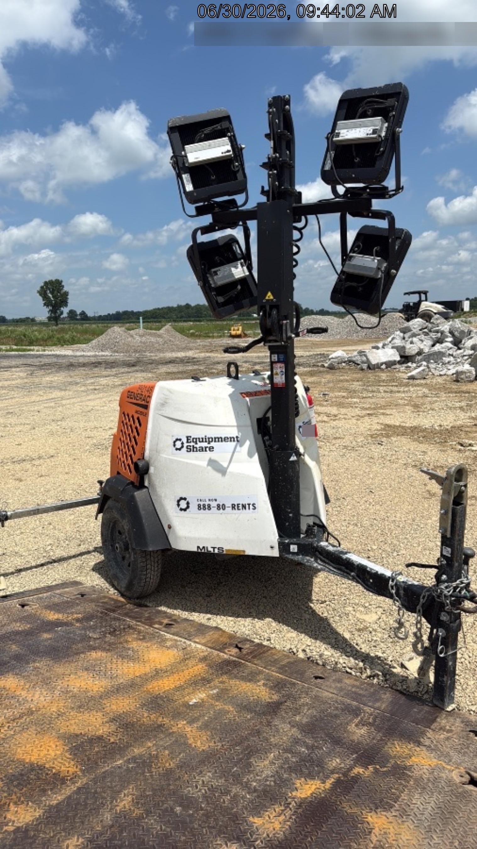 2024 Generac MLT2 Diesel, Flex Switch 120V Input, Powerzone Controller, 
(4) 320W LED Lights, 4kW Generator, 39.9 Gal Fuel Tank, 2" Ball, T3