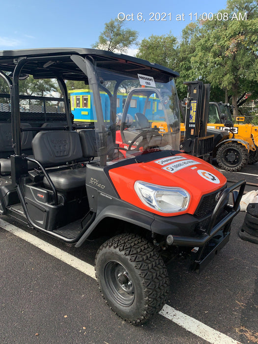 2022 Kubota RTV-X1140W-H Plastic Canopy, Windshield Acrylic Clear, LED Strobe Light, Wire Harness Kit, Back up Alarm