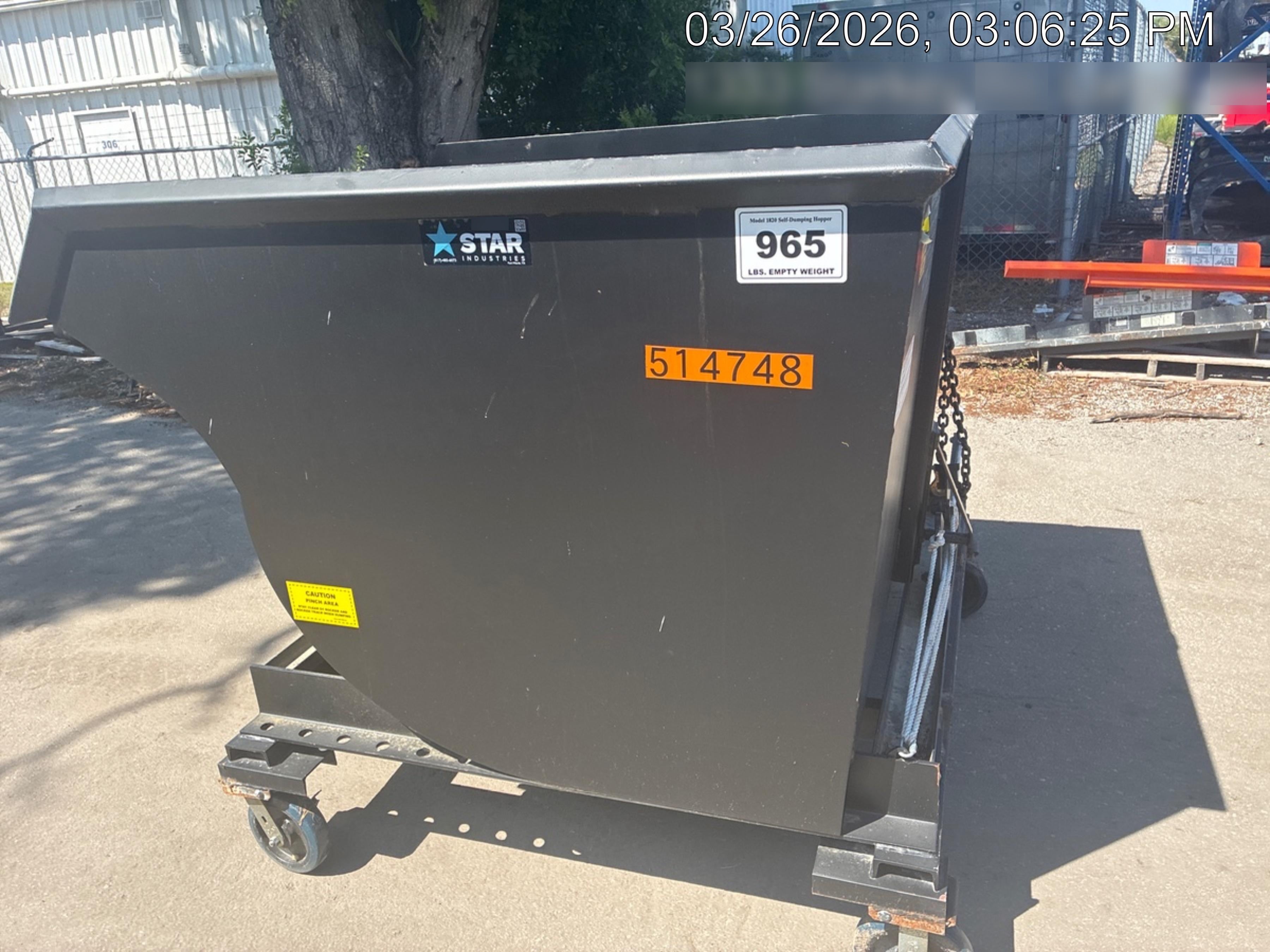 2025 STAR INDUSTRIES M-1820 - Self-Dump Hopper