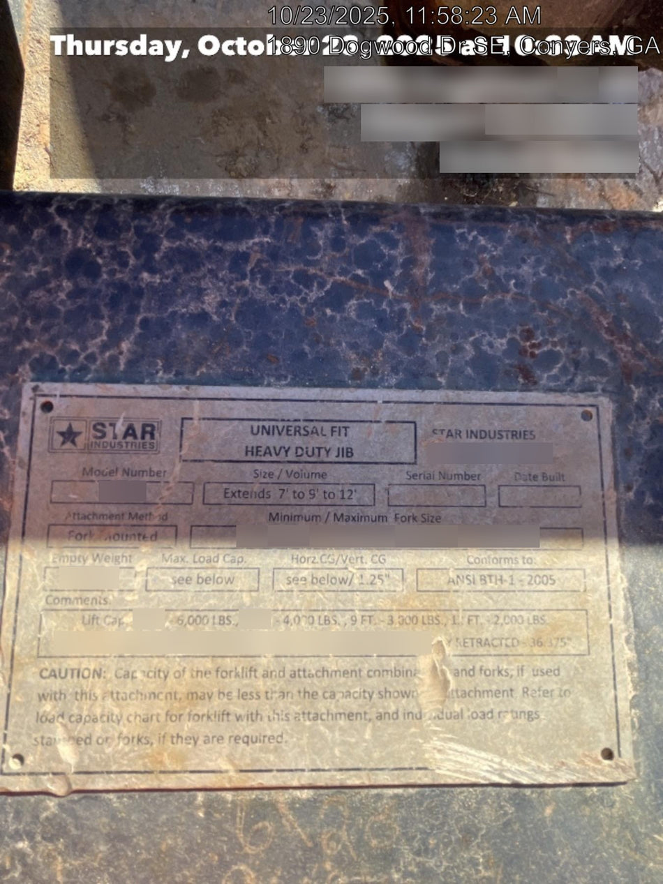 2020 STAR INDUSTRIES M1360B - Star JIB Boom