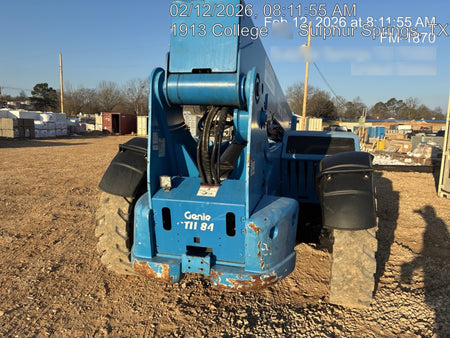 2018 Genie GTH-844 Genie GTH-844D w/Open ROPS, Solid Tires, Work Light/Beacon, 60" Carriage and Forks