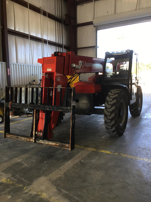 2019 Manitou MTA8044 74hp T4F, Cab/Heat/Air, Cab and Boom LED work lights, Auxiliary Hydraulics, Solid Tires, Amber strobe, Lift Hook 66" Carriage, 60" Forks