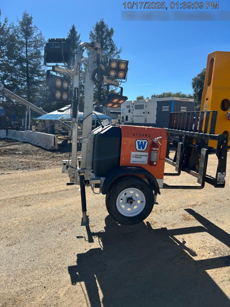 2024 Wanco WLTT-4MM4K Diesel, Deep Sea Controller, Shore Power Plug, Auto Start, (4) 350W LED Floodlights, 4kW Generator, 60 Gal Fuel Tank, 2" Ball, T3