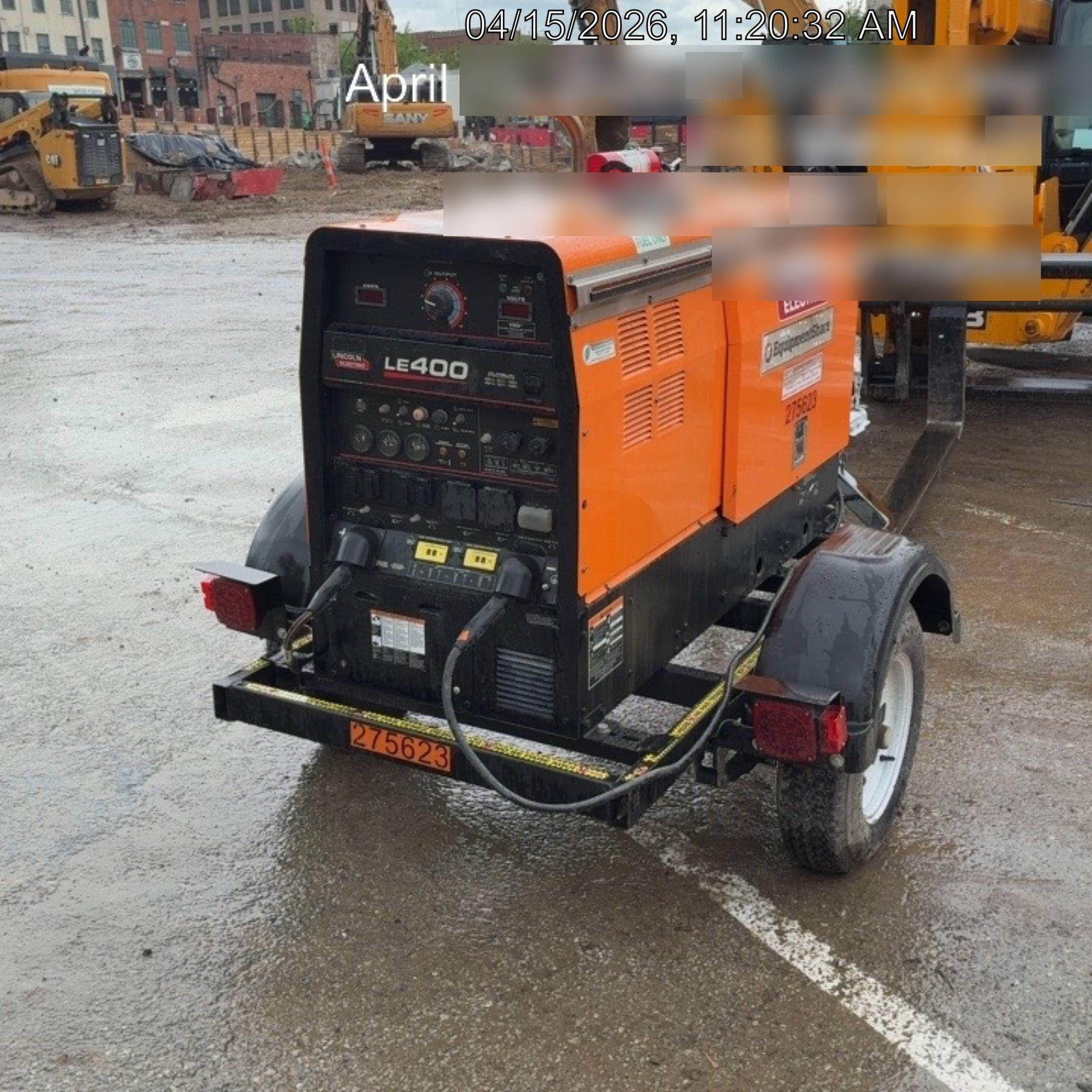 2022 Lincoln Electric LE400 Kubota V1505, Trlr, Cable Rack, Light Kit, ES Decals, T3