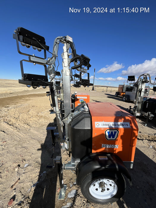 2024 Wanco WLTT-4MM4K Diesel, Deep Sea Controller, Shore Power Plug, Auto Start, (4) 350W LED Floodlights, 4kW Generator, 60 Gal Fuel Tank, 2" Ball, T3