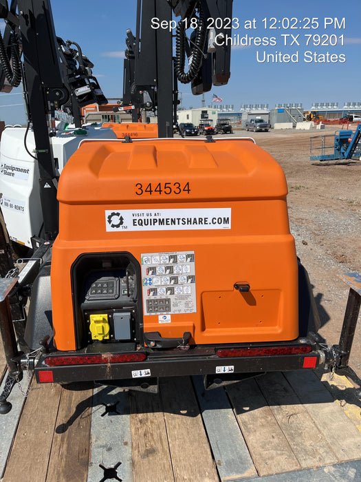 2023 Generac MLT2 Diesel, Flex Switch 120V Input, Powerzone Controller, (4) 320W LED Lights, 4kW Generator, 39.9 Gal Fuel Tank, 2" Ball, T3