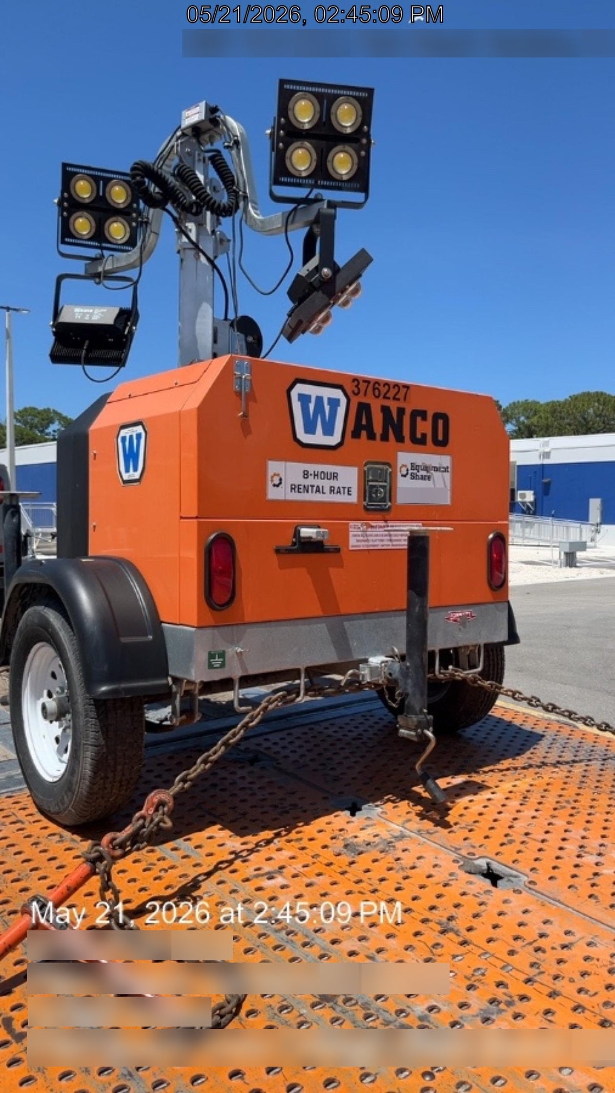2023 Wanco WLTT-4MM4K Diesel, Deep Sea Controller, Shore Power Plug, Auto Start, (4) 350W LED Floodlights, 4kW Generator, 60 Gal Fuel Tank, 2" Ball, T3