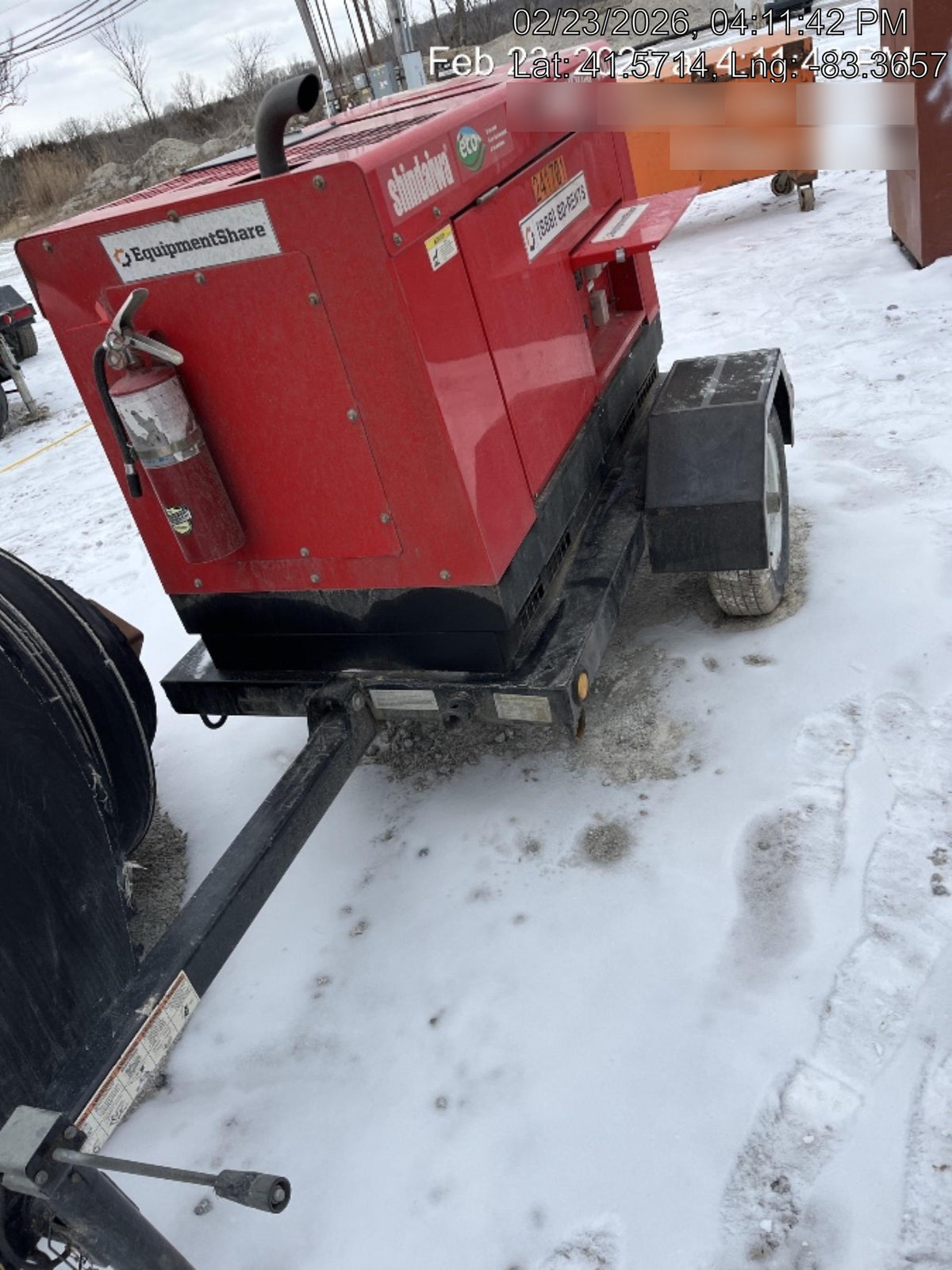 2022 Shindaiwa DGW400MDL Kubota D902 Engine, 23 HP, Dual Op Welder, Wire, Arc, Droop Stick, Tig, and CC Stick Functionality, Simulphase, 3 Phase and 1 Phase Gen Output, Single Axle NB Trlr, Slr Trckl Chrg 12V 12W, Fire Ext