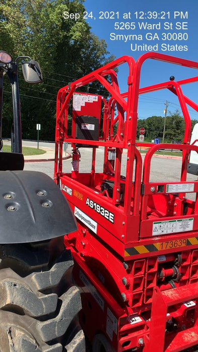 2021 Lgmg AS1932E Electric Drive, Solid Non Marking Tires, Dual Beacons