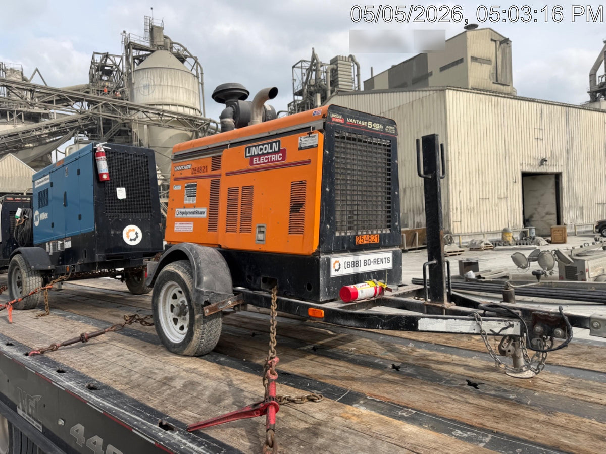 2022 Lincoln Electric Vantage 549X Crosslink Technology, Trailer Mounted, ES Decals, T3