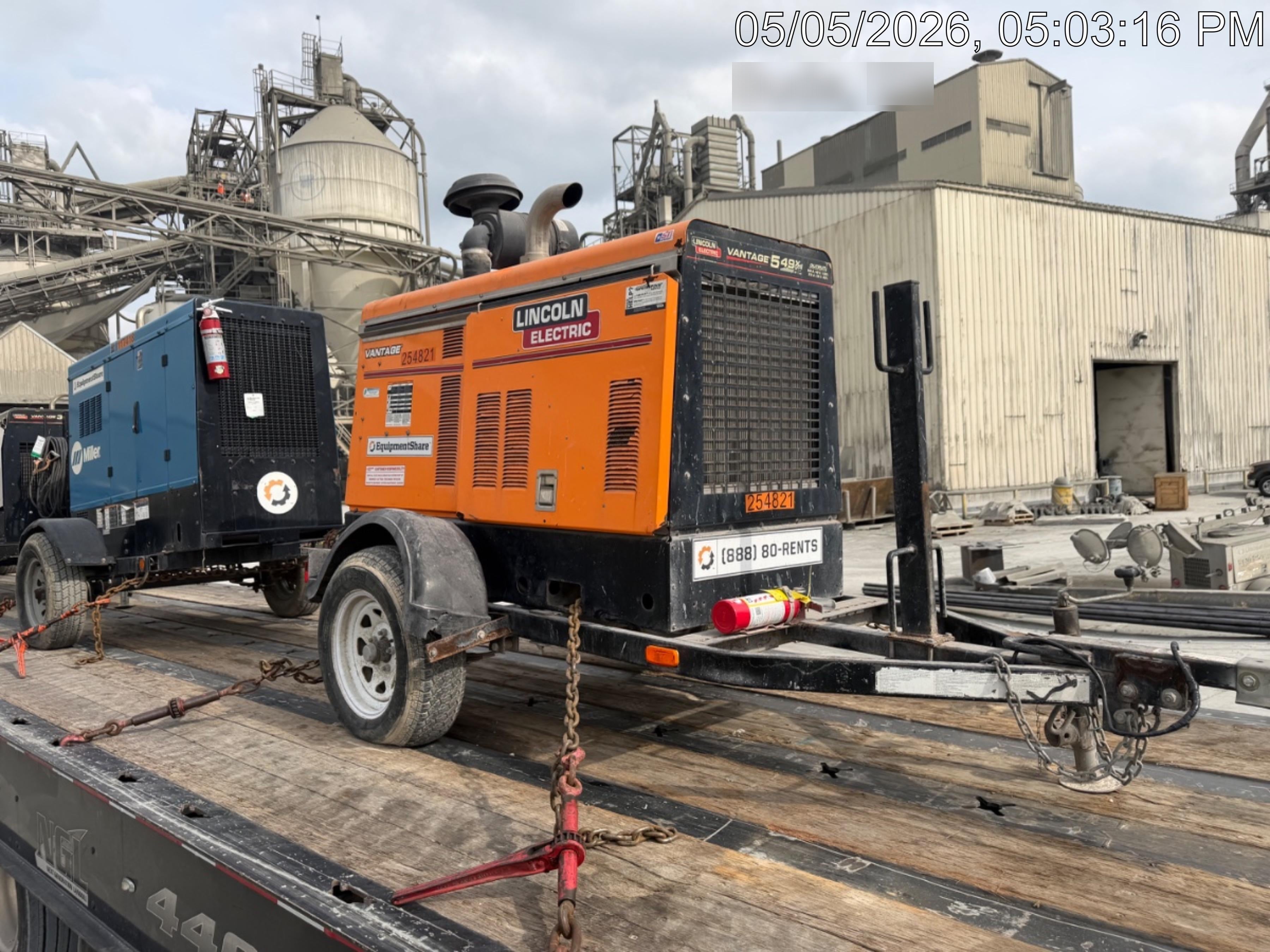 2022 Lincoln Electric Vantage 549X Crosslink Technology, Trailer Mounted, ES Decals, T3